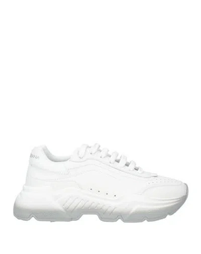Dolce & Gabbana Woman Sneakers White Size 6.5 Calfskin