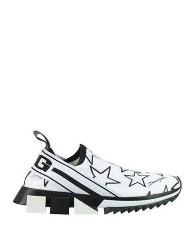 Dolce & Gabbana Woman Sneakers White Size 6.5 Textile Fibers