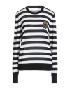 Dolce & Gabbana Woman Sweater Black Size 10 Cashmere, Silk, Brass, Polyester In Black