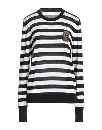 Dolce & Gabbana Woman Sweater Black Size 10 Cashmere, Silk, Brass, Polyester