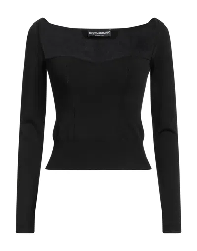 Dolce & Gabbana Sweaters In Black