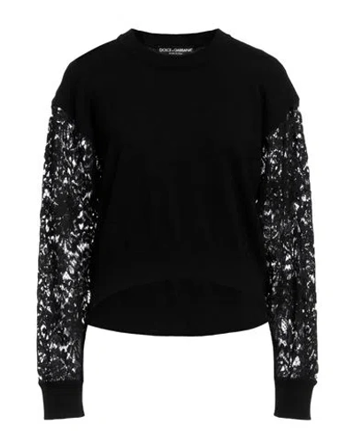 Dolce & Gabbana Woman Sweater Black Size 2 Cashmere, Cotton, Viscose, Polyamide