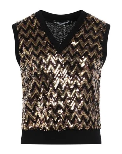 Dolce & Gabbana Woman Sweater Black Size 4 Polyamide, Elastane, Cotton, Virgin Wool