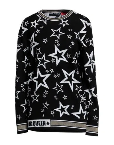 Dolce & Gabbana Woman Sweater Black Size 4 Virgin Wool, Viscose, Polyamide, Polyester, Polyurethane