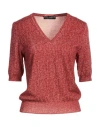Dolce & Gabbana Woman Sweater Brick Size 2 Virgin Wool In Red