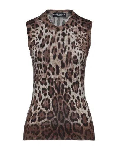 Dolce & Gabbana Sweaters In Brown