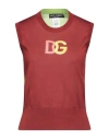 Dolce & Gabbana Woman Sweater Brown Size 14 Silk In Red