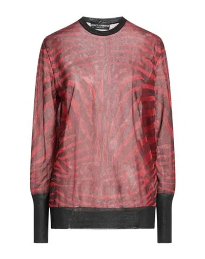 Dolce & Gabbana Woman Sweater Red Size 10 Polyester