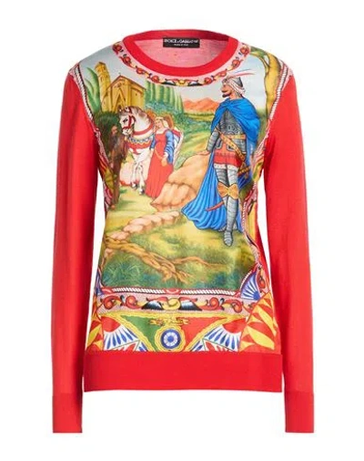 Dolce & Gabbana Woman Sweater Red Size 12 Silk