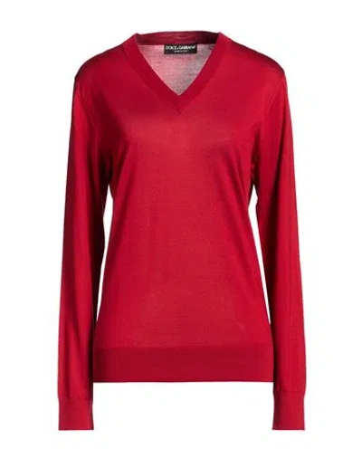 Dolce & Gabbana Woman Sweater Red Size 16 Silk