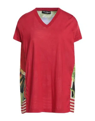 Dolce & Gabbana Woman Sweater Red Size 6 Silk