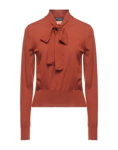 Dolce & Gabbana Sweaters In Rust