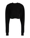Dolce & Gabbana Woman Sweatshirt Black Size 10 Modal, Polyamide, Polyester, Elastane, Cotton In Black
