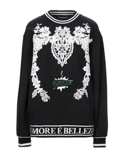 Dolce & Gabbana Sweatshirts In Black
