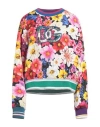Dolce & Gabbana Woman Sweatshirt Black Size L Cotton, Viscose, Elastane, Synthetic Fibers, Silk In Black