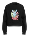 Dolce & Gabbana Gianpiero X  Woman Sweatshirt Black Size M Cotton, Elastane, Polyuret In Black