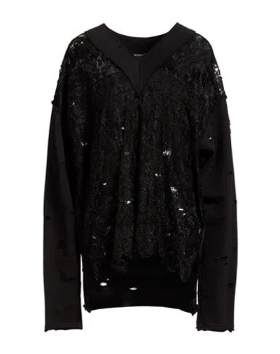Dolce & Gabbana Woman Sweatshirt Black Size Xs Cotton, Viscose, Polyamide