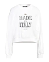Dolce & Gabbana Woman Sweatshirt White Size Xxs Cotton, Elastane, Polyurethane, Bronze In White