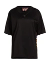 Dolce & Gabbana Woman T-shirt Black Size 8 Silk, Cotton, Bronze In Black