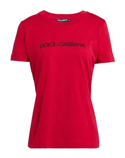 Dolce & Gabbana Woman T-shirt Brick Size 12 Cotton