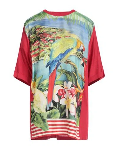 Dolce & Gabbana Woman T-shirt Red Size 4 Silk