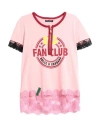Dolce & Gabbana Woman T-shirt Salmon Pink Size 2 Cotton, Polyamide, Polyester In Pink