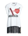 Dolce & Gabbana Woman T-shirt White Size 4 Cotton, Viscose, Polyester, Metallic Fiber, Polyamide In White