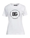 Dolce & Gabbana Interlock T-shirt With Dg Logo In White