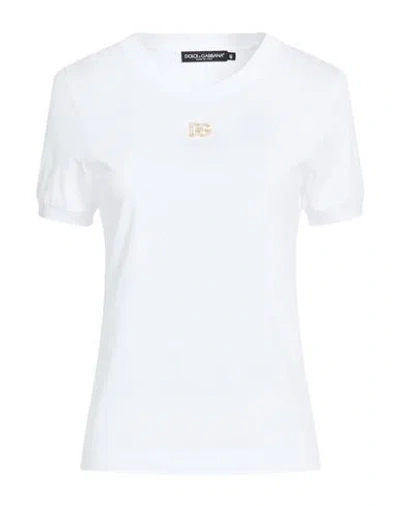 Dolce & Gabbana Women Short Sleeve T-shirt In White