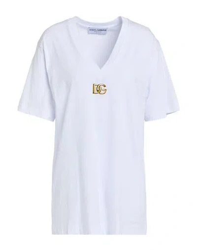 Dolce & Gabbana Woman T-shirt White Size 4 Cotton