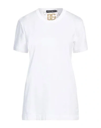 Dolce & Gabbana Woman T-shirt White Size 8 Cotton