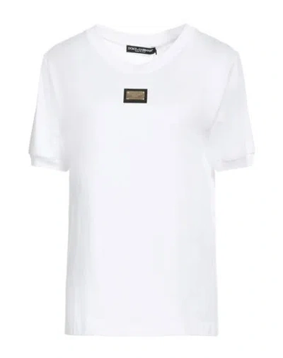 Dolce & Gabbana Woman T-shirt White Size 8 Cotton