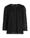 Dolce & Gabbana Woman Top Black Size 4 Wool, Polyamide In Black