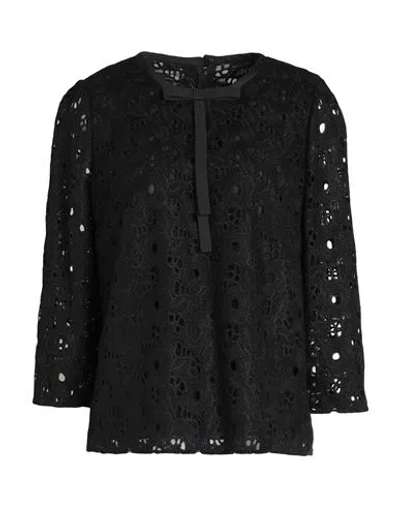Dolce & Gabbana Woman Top Black Size 4 Wool, Polyamide