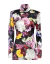 Dolce & Gabbana Multicolor Ortensies Long Sleeves Blouse Top In Multi