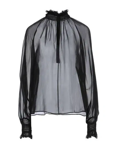 Dolce & Gabbana Woman Top Black Size 6 Silk