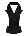 Dolce & Gabbana Black Double-breasted Vest With Rear Cut-out In Black