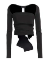 Dolce & Gabbana Solid Fitted Cropped Top In Black