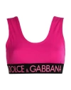 Dolce & Gabbana Woman Top Fuchsia Size 2 Polyamide, Elastane, Polyester