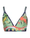 Dolce & Gabbana Fruit-print Cropped Top In Green