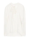 Dolce & Gabbana Woman Top Ivory Size 6 Silk, Polyamide, Viscose
