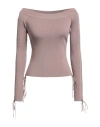 Dolce & Gabbana Woman Top Light Brown Size 10 Viscose, Polyester In Beige