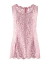 Dolce & Gabbana Woman Top Pink Size 6 Cotton, Viscose, Polyamide In Pink