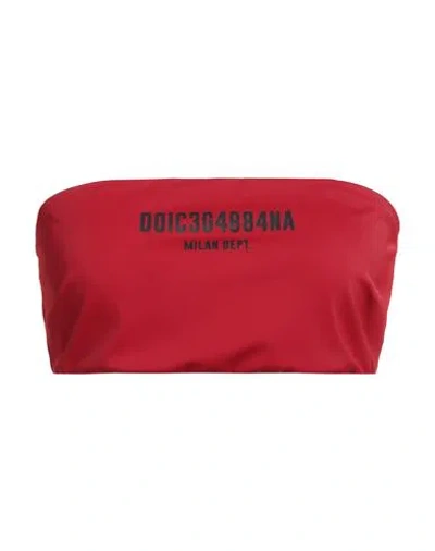 Dolce & Gabbana Woman Top Red Size 10 Polyamide, Elastane