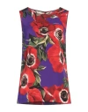 Dolce & Gabbana Anemone Silk-blend Charmeuse Top In Red