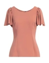 Dolce & Gabbana Woman Top Rust Size 4 Viscose, Acetate, Elastane In Red