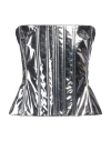 Dolce & Gabbana Layered Fitted Corset In Silver