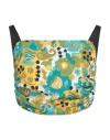 Dolce & Gabbana Multicolor Floral Sleeveless Cropped Top In White