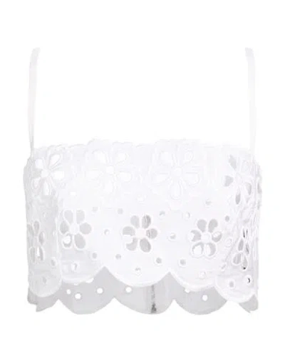 Dolce & Gabbana Woman Top White Size 4 Cotton, Polyester