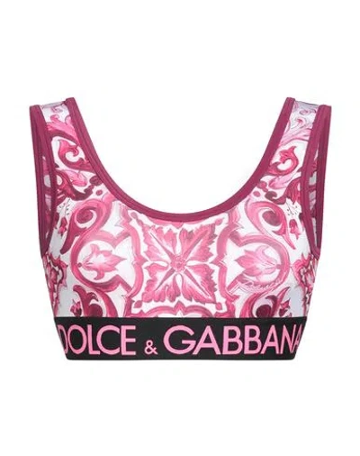 Dolce & Gabbana Woman Top White Size 2 Polyamide, Polyester, Elastane